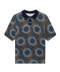 Matteo Knit Shell Print - Navy/Brown