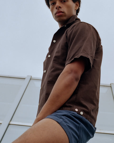Noah Dobby Shirt - Brown