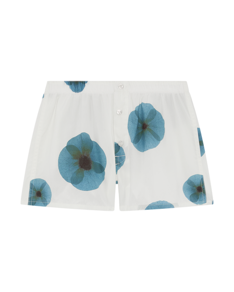 Bobby Boxer Shorts - Mid Blue/White