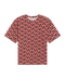 Conrad T-Shirt Shell Print - Brown/Pink