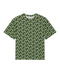 Conrad T-Shirt Shell Print - Khaki/Green