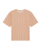 Conrad T-Shirt Shell Print - Pink/Off White