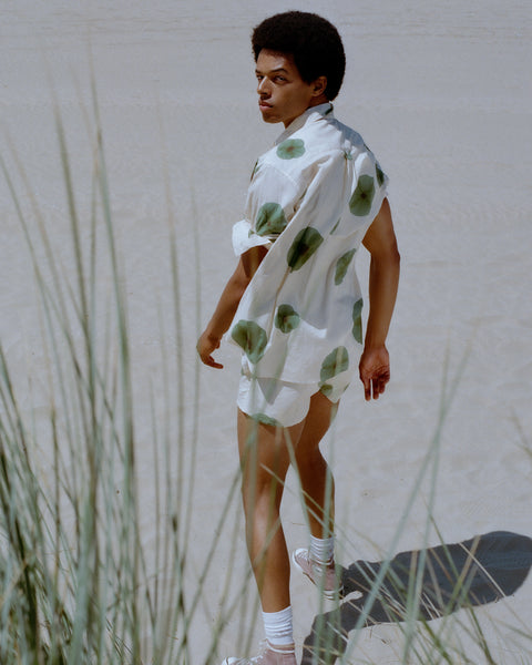 Bobby Boxer Shorts - Mid Green/Off White