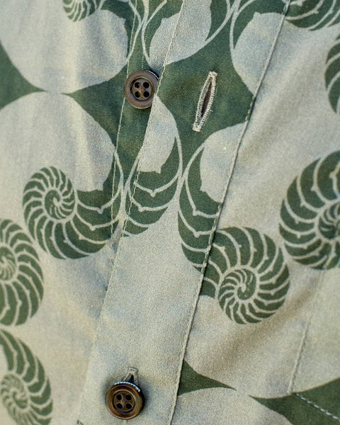 Remy Short Sleeve Shirt Shell Print - Grey/Khaki