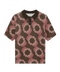 Matteo Knit Shell Print - Brown/Pink