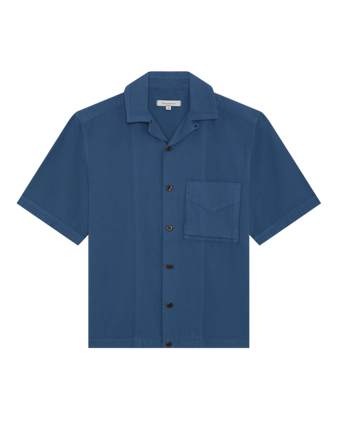 Noah Dobby Shirt - Deep Blue