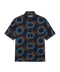 Remy Short Sleeve Shirt Shell Print - Navy/Brown
